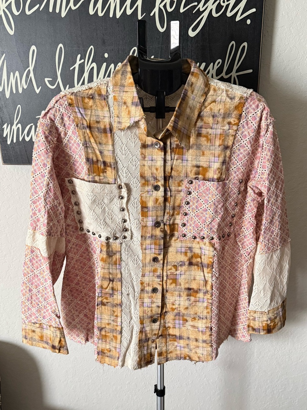 POL Button-Down Shirt w/ Studs NEW